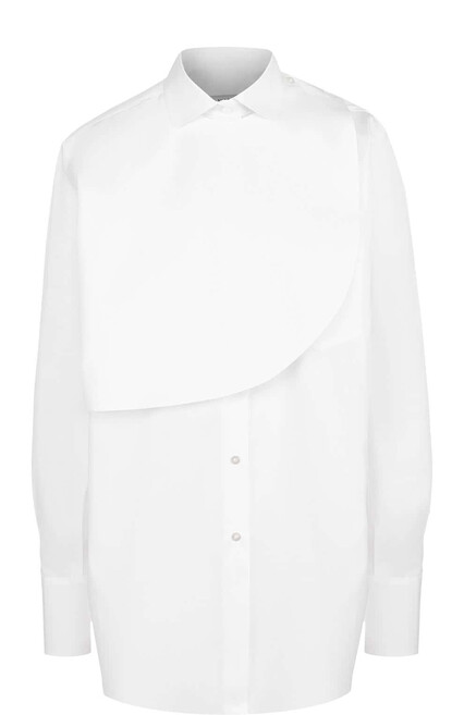VALENTINO Однотонная хлопковая блуза свободного кроя 38 400.jpg
